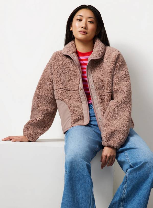 Pink Borg Fleece Jacket XXL